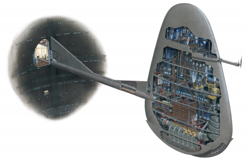 Illustration for article titled The amazing Star Wars vehicles and location cutaways by Hans Jenssen